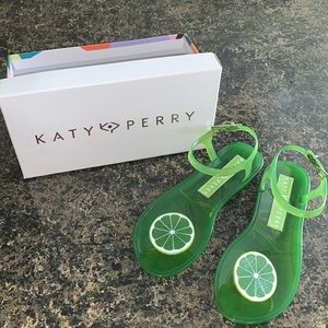 Katy Perry Lime Green Jelly Sandals